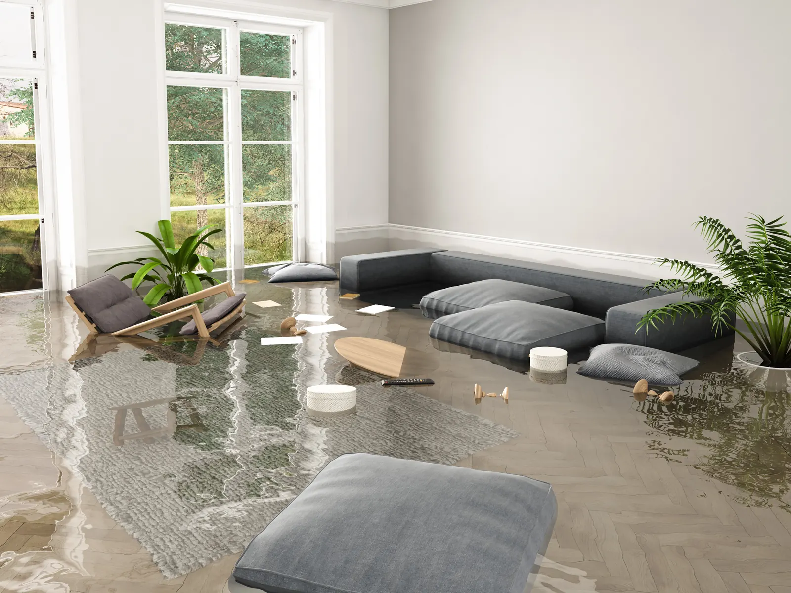Before Water Damage Restoration